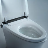 Smart Toilet IN White, And Matt Black